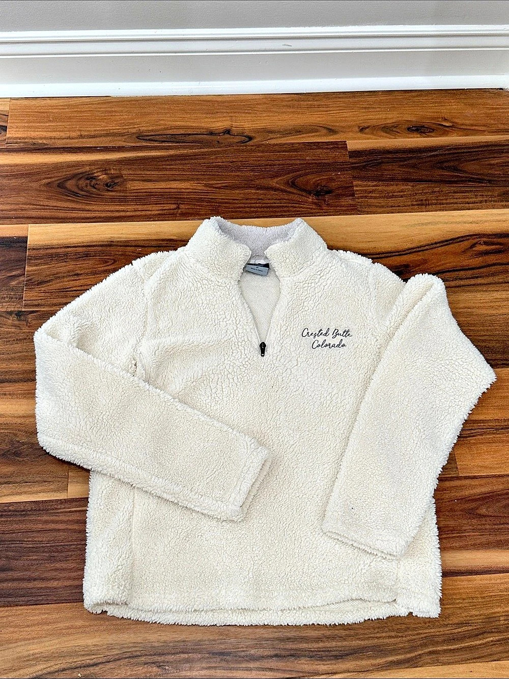 Columbia Women's Fire Side 1/4 Zip Sherpa Fleece Cream